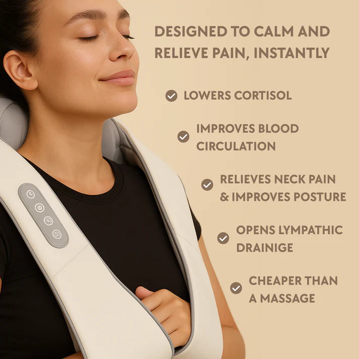 GoldenRooted™️ Wireless Neck And Shoulder Massager